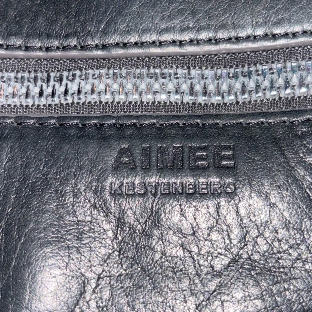 AIMEE Kestenberg Black Leather Crossbody Bag
